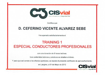 CISvial: entrenamiento de conductores profesionales